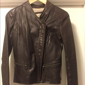 Marc New York brown leather jacket XS